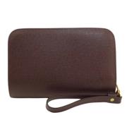 Louis Vuitton Vintage Pre-owned Laeder kuvertvskor Brown, Herr