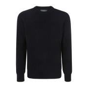 Zanone Svart Crewneck Raglan Slim Fit Tröja Black, Herr