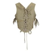 Knwls Stiligt Gfrc Corset för Kvinnor Beige, Dam