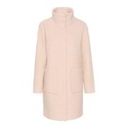 Saint Tropez Ferddysz Coat Jacka Kräm Beige, Dam