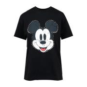 Aniye By Mickey Crew-Neck T-shirt med Studs Black, Dam