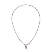 Werkstatt:Munchen Silver Hänge Halsband Gray, Unisex