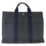 Hermès Vintage Pre-owned Canvas totevskor Black, Dam