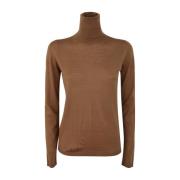 Max Mara Kamel Turtle Neck Sweater Brown, Dam