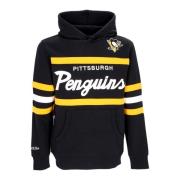 Mitchell & Ness Pittsburgh Penguins Hoodie NHL Lagfärger Black, Herr