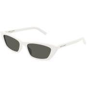 Saint Laurent Snygga Svarta Solglasögon White, Unisex