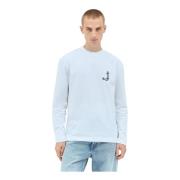 Jacquemus Merù Grafiskt Broderad Crewneck T-shirt White, Herr