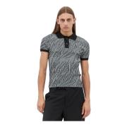 Jacquemus Zebra Stickad Polotröja Black, Herr