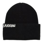 Barrow Enfärgad Beanie med Logobroderier Black, Herr