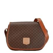 Celine Vintage Pre-owned Canvas crossbodyvskor Brown, Dam