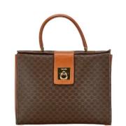 Celine Vintage Pre-owned Canvas handvskor Brown, Dam