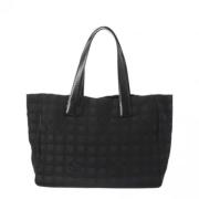 Chanel Vintage Pre-owned Tyg totevskor Black, Dam