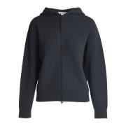 Vince Stilren Zip Hoodie Blue, Dam