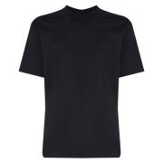 Emporio Armani Blå Bomull T-shirt Rund Hals Korta ärmar Blue, Herr