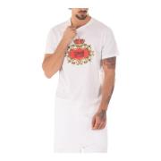 Just Cavalli Herr Logo T-shirt White, Herr