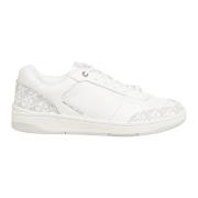 Michael Kors Logo Mönster Rebel Sneakers med Snören White, Herr