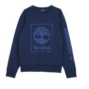 Timberland Säsongs träd Crewneck Sweatshirt Svart Blue, Herr