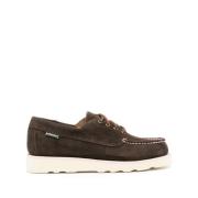 Sebago Brun Mocka Snör Sandaler Brown, Herr