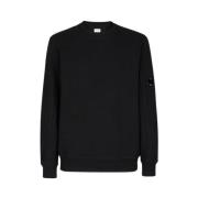 C.p. Company Diagonal Raised Fleece Sweatshirt med Lensficka Black, He...