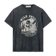 Sofie Schnoor Stonewash Top & T-Shirt S243265 Gray, Dam