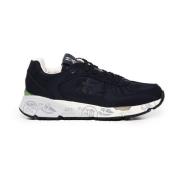 Premiata Svarta Sneakers Rund Tå Snörning Black, Herr