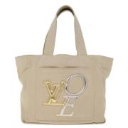 Louis Vuitton Vintage Pre-owned Canvas louis-vuitton-vskor Beige, Dam