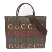 Gucci Vintage Pre-owned Canvas gucci-vskor Brown, Dam