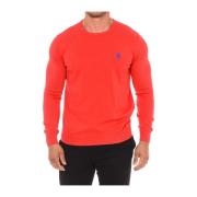 U.s. Polo Assn. Rund Hals Långärmad Jersey Red, Herr