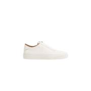 Moncler Klassiska vita lädersneakers White, Herr