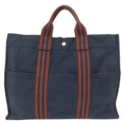 Hermès Vintage Pre-owned Canvas totevskor Blue, Dam