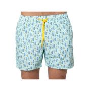 MC2 Saint Barth Blå Tonic Water Badshorts Blue, Herr