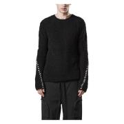 Thom Krom Alpaca Crew Neck Sweater Black, Herr