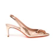 Santoni Slingback Pumps Pink, Dam