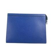 Louis Vuitton Vintage Pre-owned Laeder kuvertvskor Blue, Dam