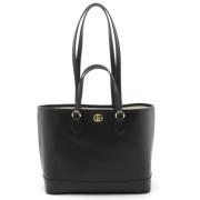 Gucci Vintage Pre-owned Laeder totevskor Black, Dam