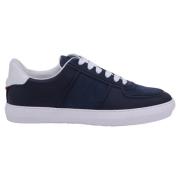 Moncler Laeder sneakers Blue, Herr