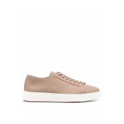 Santoni Stiliga Sneakers för Modern Stil Beige, Herr