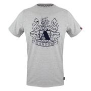 Aquascutum Kortärmad Rund Hals Bomull T-shirt Gray, Herr