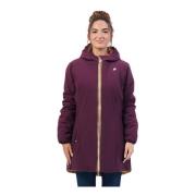 K-Way Lila Reversibel Jacka med Huva Purple, Dam