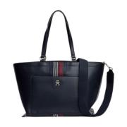 Tommy Hilfiger Unik Toteväska för Kvinnor Blue, Dam