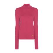 Balmain Fuchsia Jersey Sweater Pink, Dam