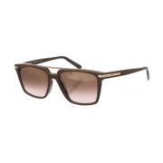 Salvatore Ferragamo Fyrkantig Acetat Solglasögon Brown, Dam