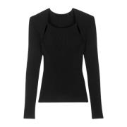 Ba&Sh Svart Pietra Jumper - Modern Topp Black, Dam