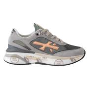 Premiata Lätta stötdämpande sneakers Gray, Dam