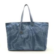 Bottega Veneta Vintage Pre-owned Laeder totevskor Blue, Dam