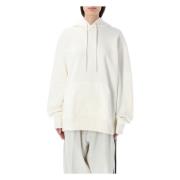 Y-3 Ficka Hoodie Snygg Avslappnad Sweatshirt Beige, Dam