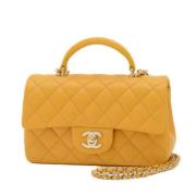 Chanel Vintage Pre-owned Laeder chanel-vskor Yellow, Dam