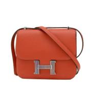 Hermès Vintage Pre-owned Tyg axelremsvskor Red, Dam