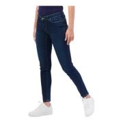 Fracomina Blå Slim Fit 5-Ficka Jeans Blue, Dam