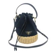 Prada Vintage Pre-owned Tyg prada-vskor Black, Dam